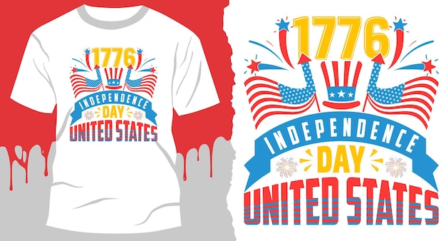 Vector 1776 independence day united states