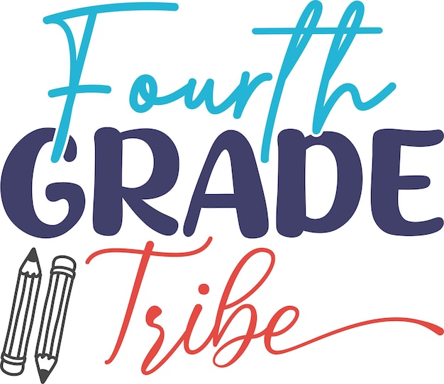 Vector 19 fourth grade tribe svg design