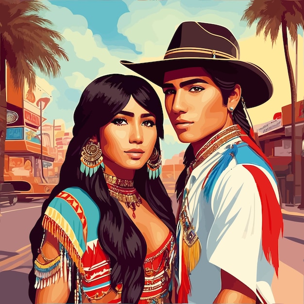 1970s portrait 21 year old woman holding hands with a man illustration