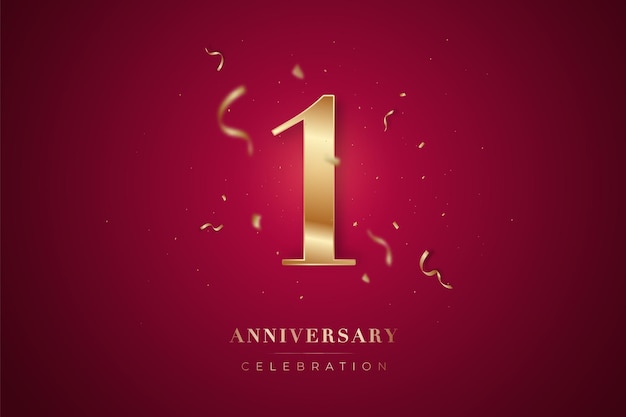 1st Anniversary celebration greeting card