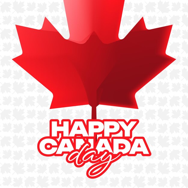 1st July Canada Day celebration Instagram social media post banner templat