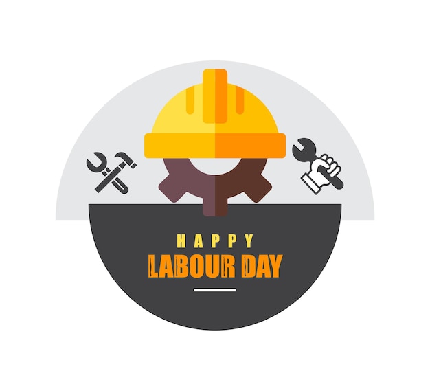 1st of may international happy labour day element background template