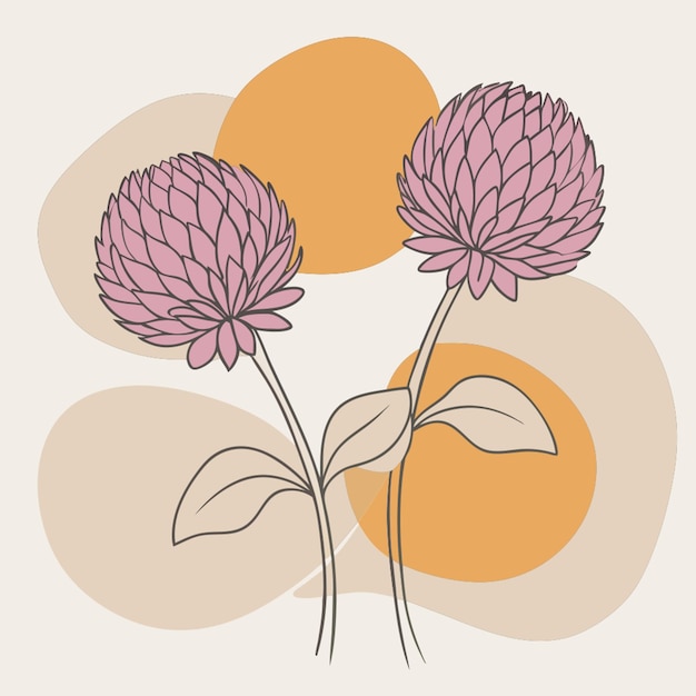 Vector 2 globe amaranth white background vector illustration line circuit