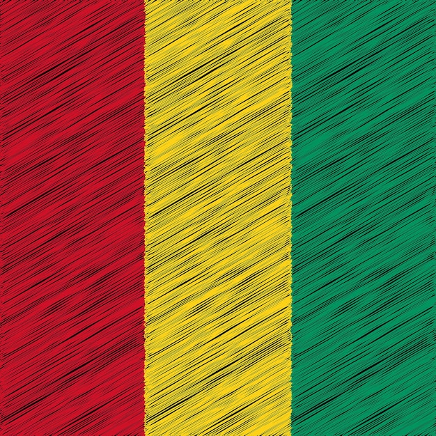 2 October Guinea Independence Day Flag Design