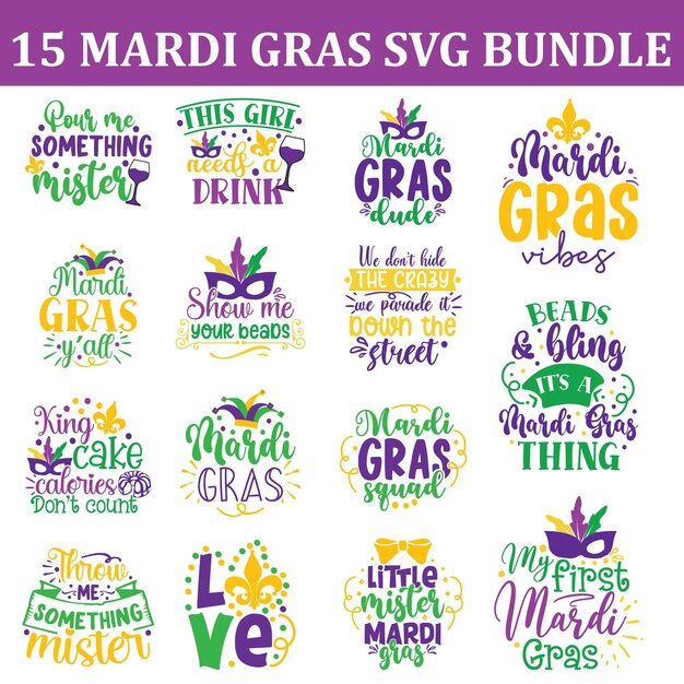 Vector 20 best mardi gras svg files ideas