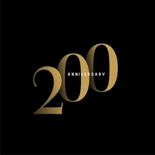 200th anniversary elegance logotype