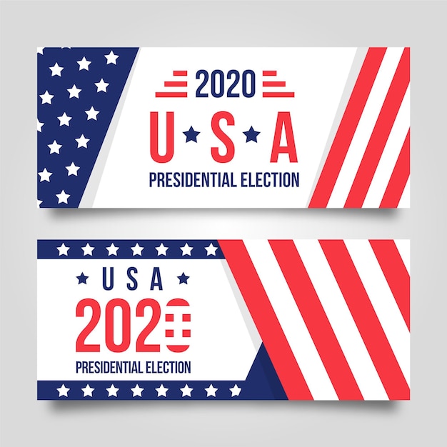 2020 us presidential election banner theme