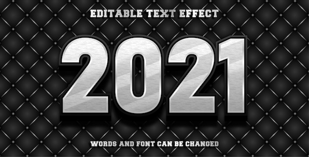 2021 editable font effect