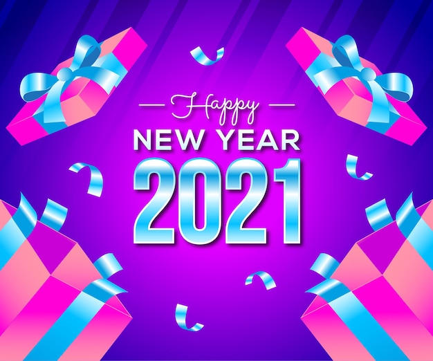 2021 happy new year background