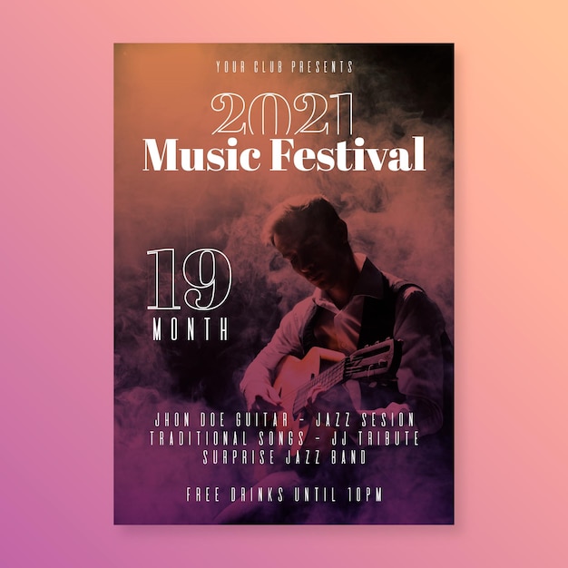 2021 music event poster