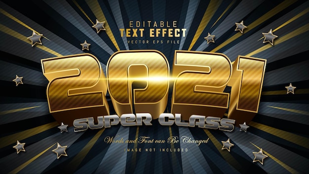 2021 Super Class Text Effect