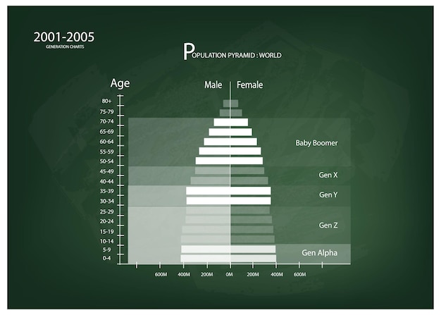 20212025 Population Pyramids Graphs with 5 Generation