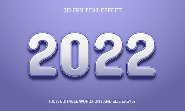 2022 3d editable text effect style