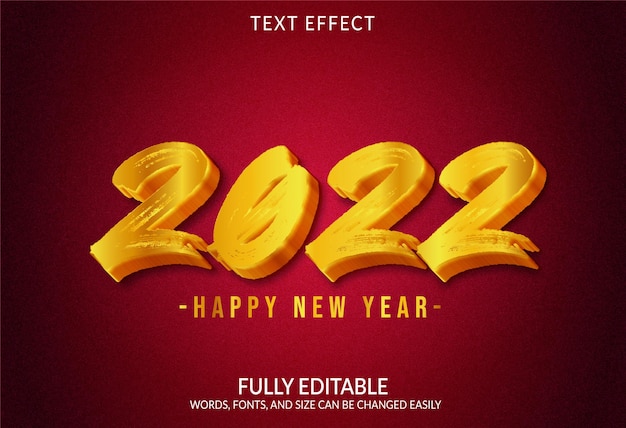 2022 Creative editable text effect