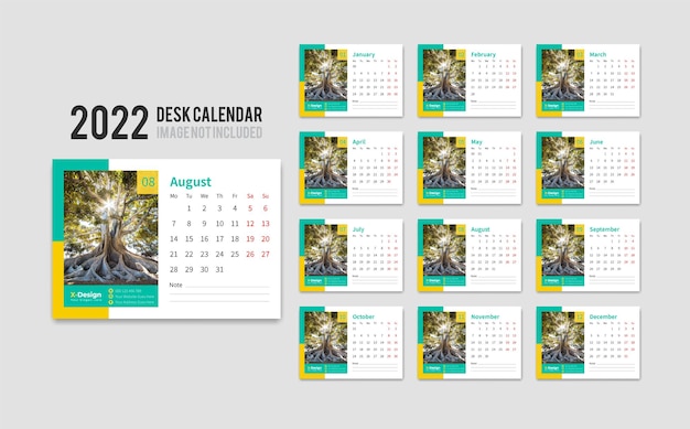 2022 Desk Pad Calendar