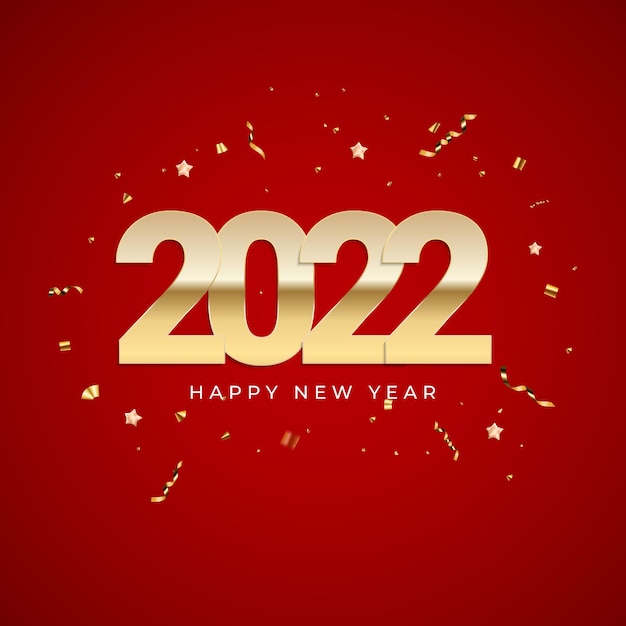 2022 Happy New Year Background Poster Template