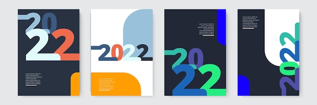 2022 template design Strong typography Colorful and easy to remember Design for branding presentatio...