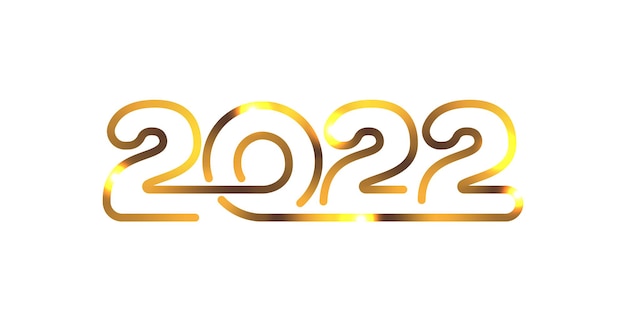 2022 year icon simple illustration