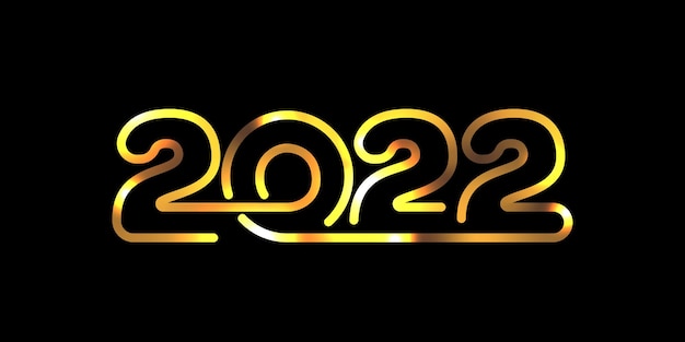 2022 year icon simple illustration