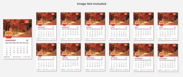 2023 Calendar Design Template