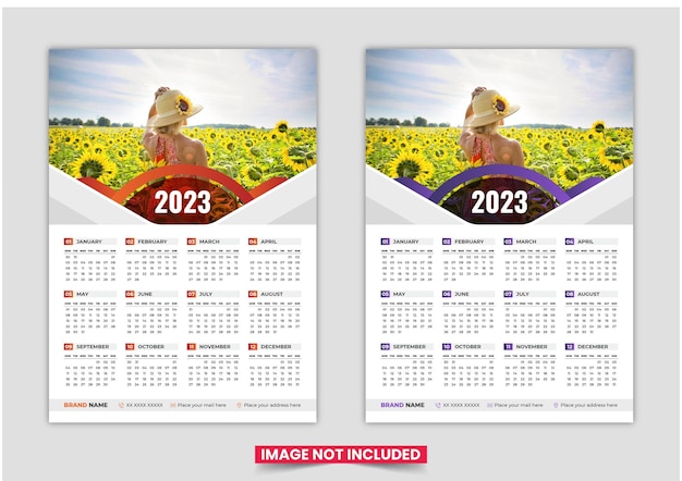 2023 calendar design template