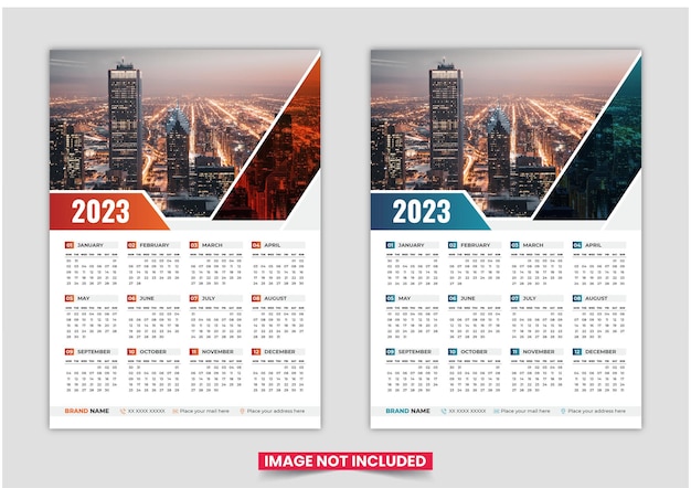 2023 calendar design template