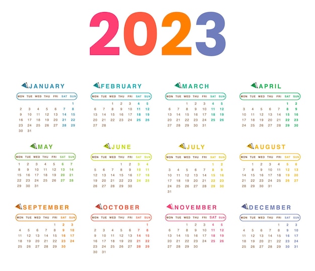 2023 calendar design