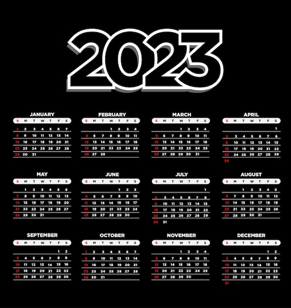 2023 calendar