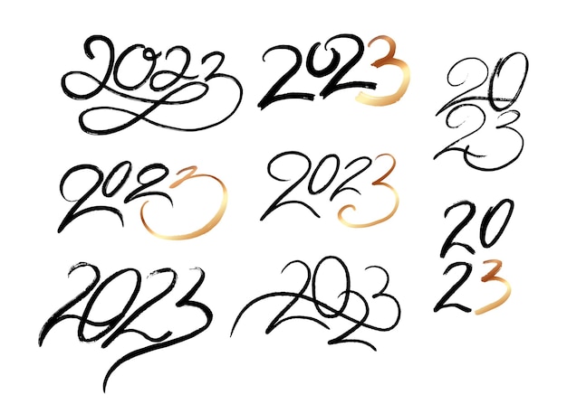 2023 calligraphy lettering