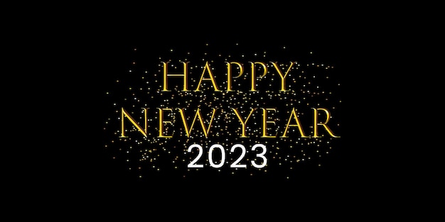 2023 happy new year background. banner with numbers date 2023. vector illustration