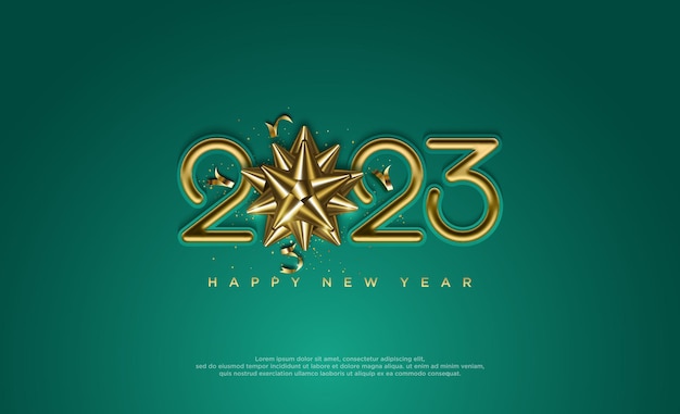 2023 Happy New Year Background Illustration