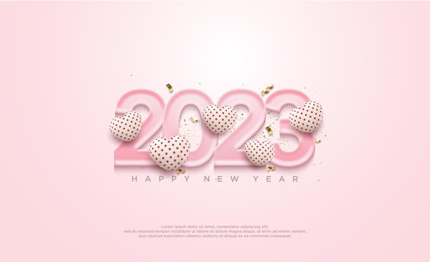 2023 Happy New Year Background Illustration