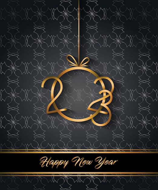 2023 Happy New Year background for your seasonal invitations, festive posters, greetings cards