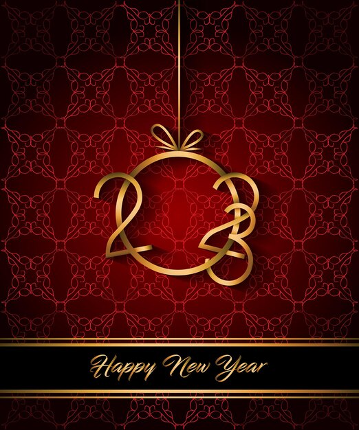 2023 Happy New Year background for your seasonal invitations, festive posters, greetings cards