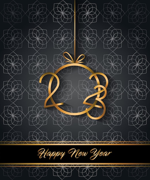 Vector 2023 happy new year background for your seasonal invitations, festive posters, greetings cards