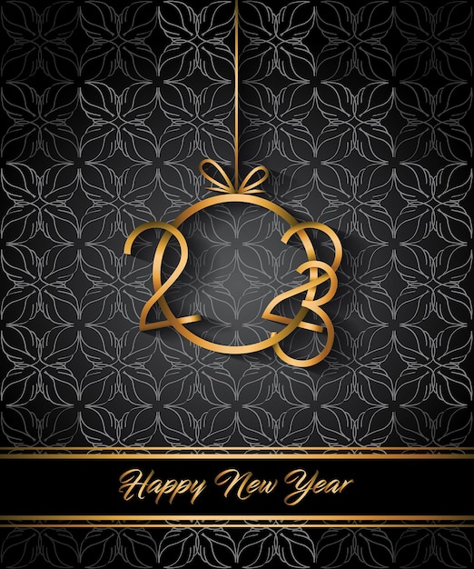 2023 Happy New Year background for your seasonal invitations, festive posters, greetings cards