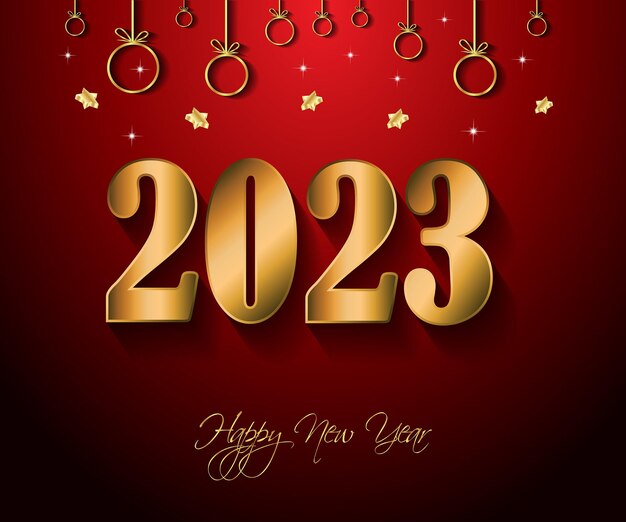 2023 Happy New Year background for your seasonal invitations, festive posters, greetings cards