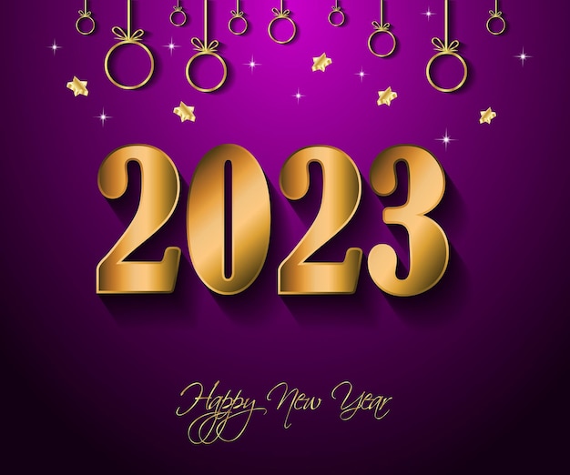 2023 Happy New Year background for your seasonal invitations, festive posters, greetings cards