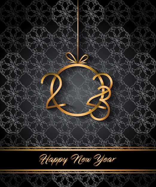 2023 Happy New Year background for your seasonal invitations, festive posters, greetings cards