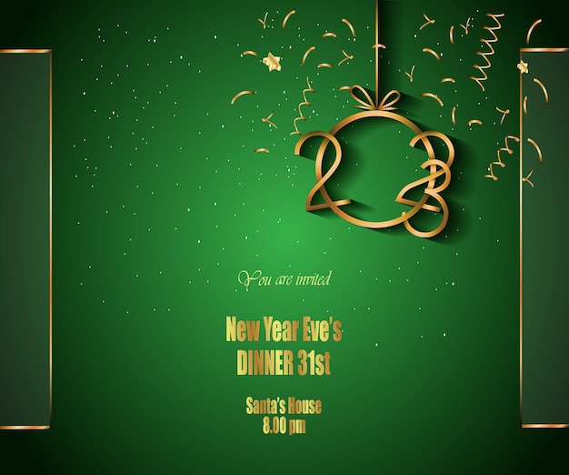 2023 Happy New Year background for your seasonal invitations, festive posters, greetings cards