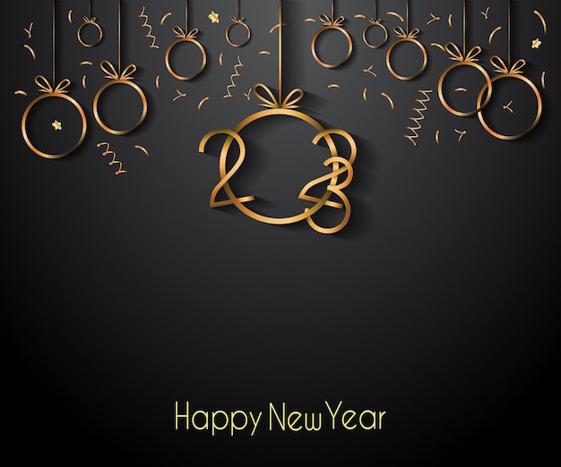 2023 Happy New Year background for your seasonal invitations, festive posters, greetings cards