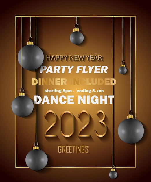 2023 Happy New Year background for your seasonal invitations, festive posters, greetings cards