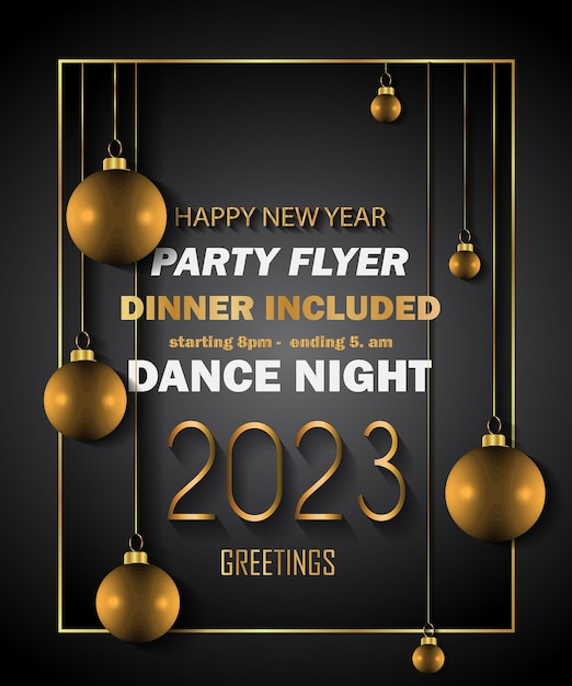 2023 Happy New Year background for your seasonal invitations, festive posters, greetings cards