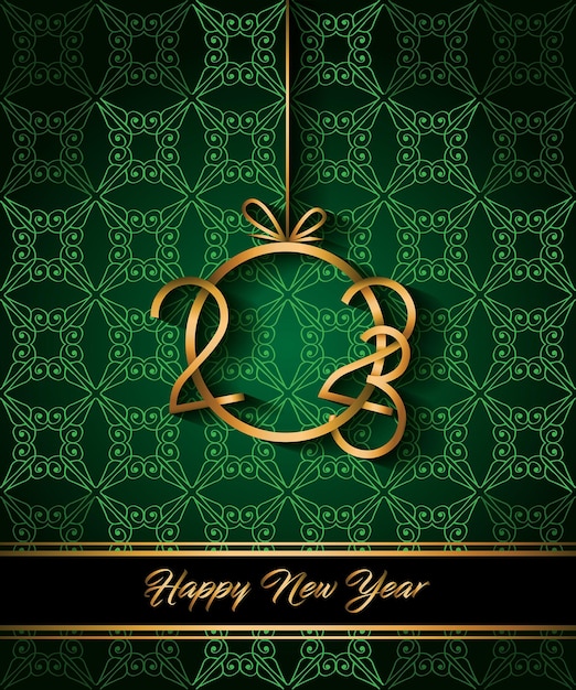 2023 Happy New Year background for your seasonal invitations, festive posters, greetings cards