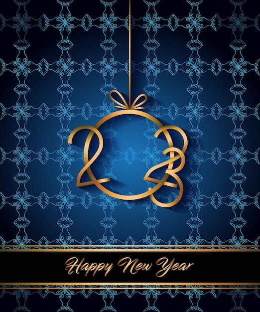 2023 Happy New Year background for your seasonal invitations, festive posters, greetings cards