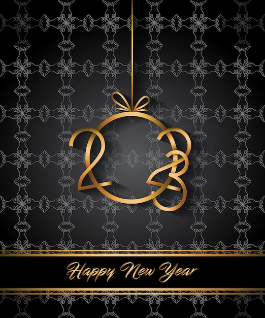 2023 Happy New Year background for your seasonal invitations, festive posters, greetings cards