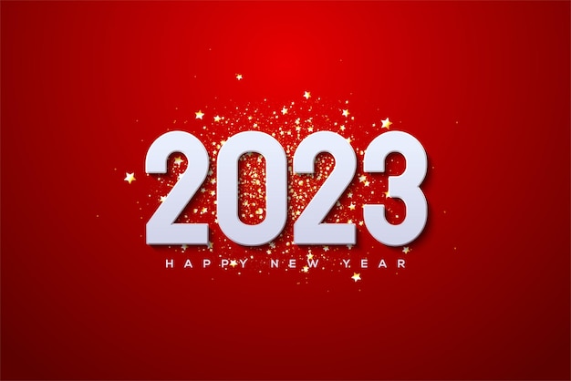 2023 happy new year luxury gold splash background