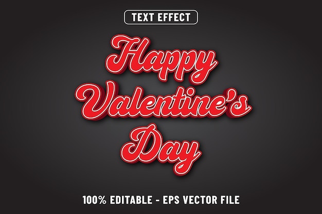 2023 happy valentine day text effect design