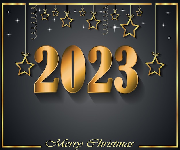 2023 Merry Christmas background for your seasonal invitations, festival posters, greetings cards