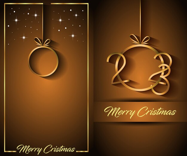 2023 Merry Christmas background for your seasonal invitations, festival posters, greetings cards